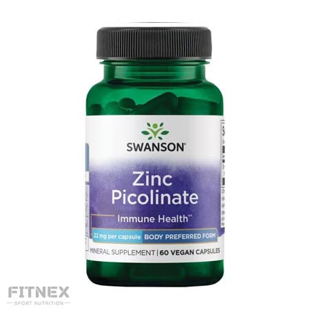 کپسول زینک پیکولینات سوانسون Swanson Zinc Picolinate 22mg (60 عددی)