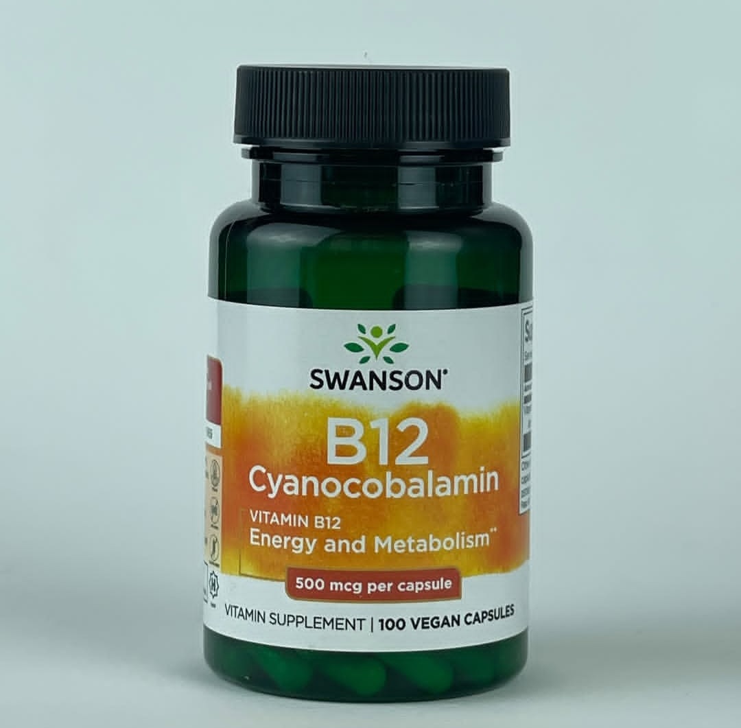 کپسول ویتامین B12 سوانسون 500 میلی گرم ۱۰۰ عددی