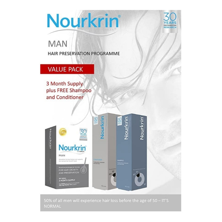 پک تقویت و رشد مو نورکرین آقایان Nourkrin man Promotion Pack