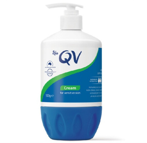 کرم مرطوب کننده پمپی کیووی وزن 500 گرم ا Qv Cream Replenish Your Skin – 500g
